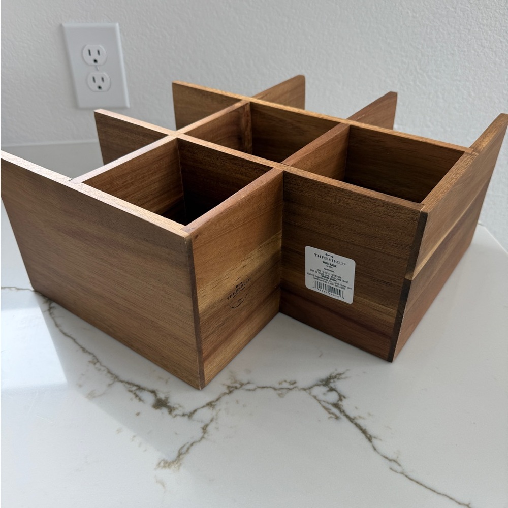 Threshold Acacia Wine Rack - Picture 3 of 4